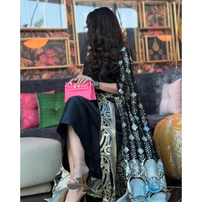 Black kaftan with skirt 3