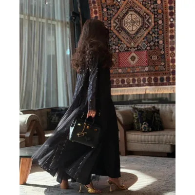 Black linen striped shirt 3