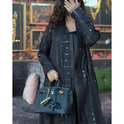 Black linen striped shirt 4