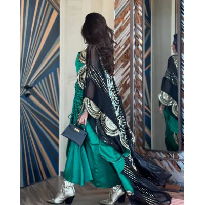 Circle green bisht set 5