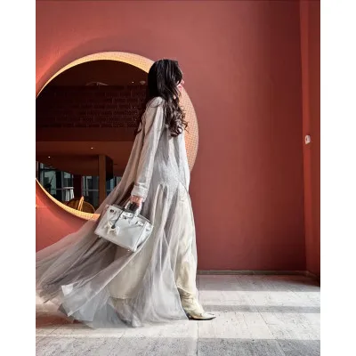 Silver champagne bisht set 2