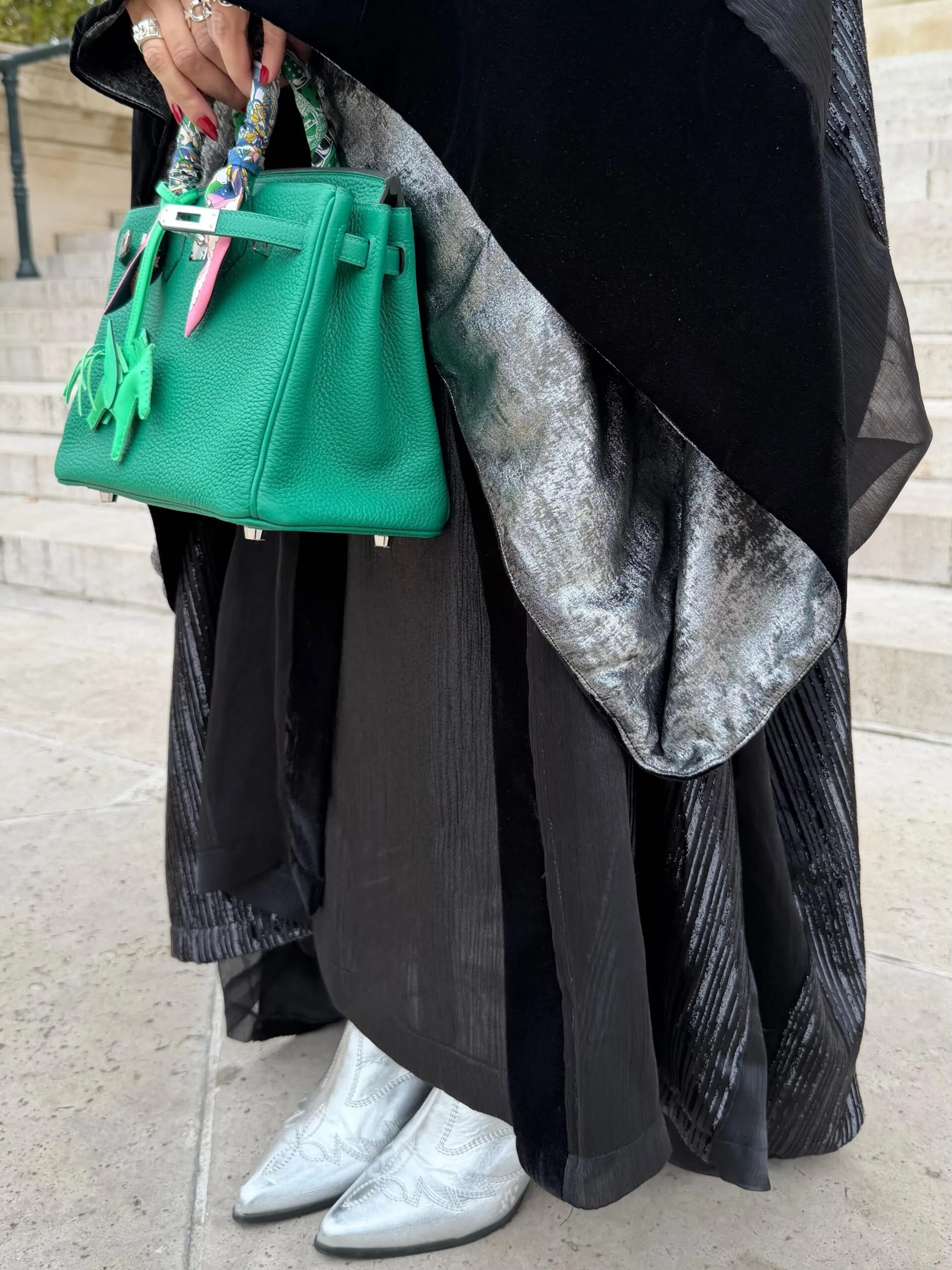 بشت أسود مخمل وحرير_7