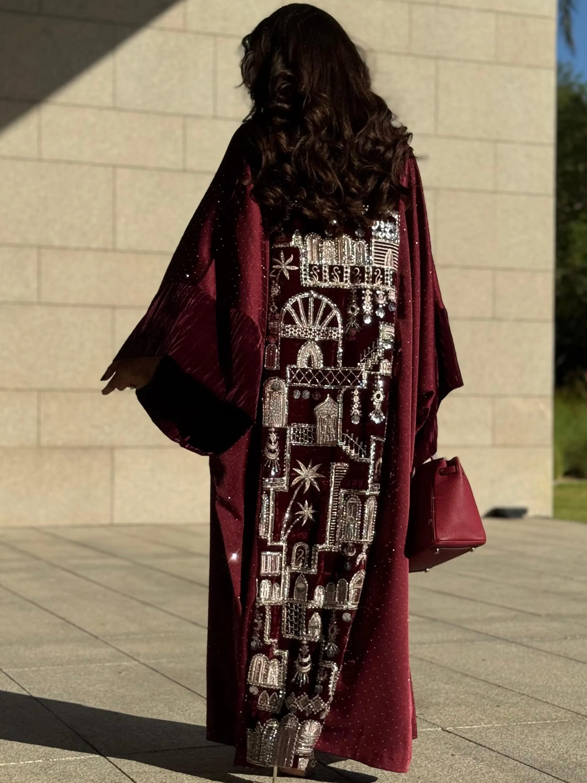 بشت كرستال عنابي_1