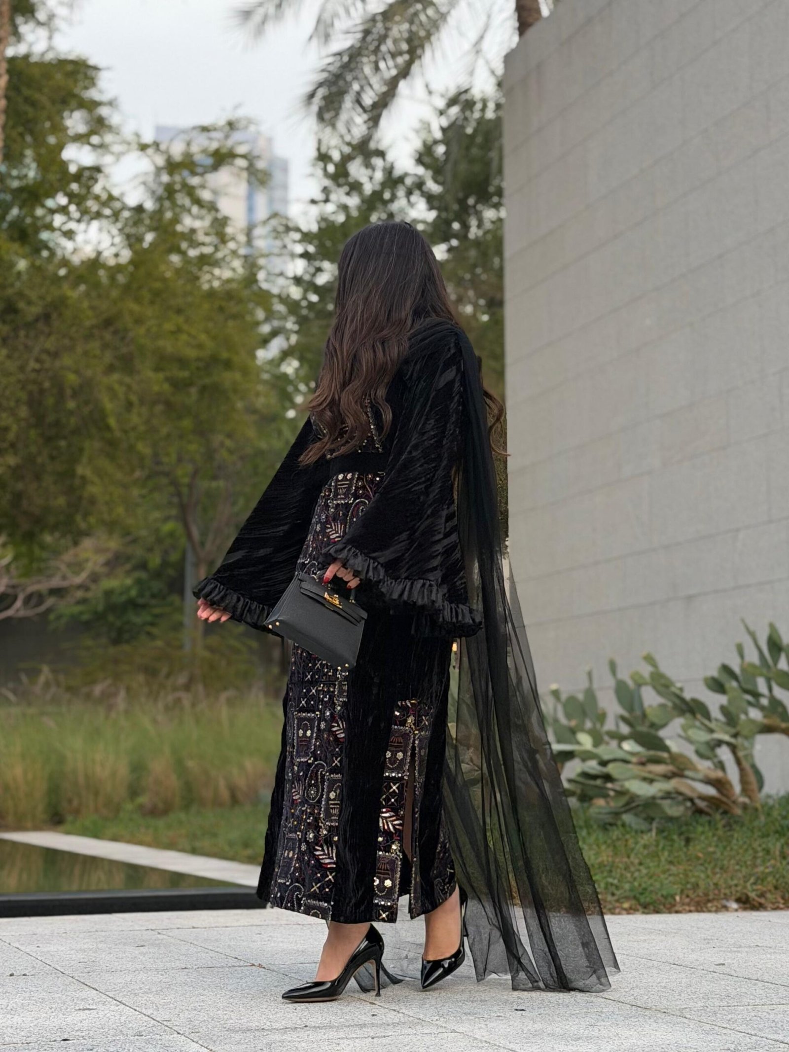 كفتان مخمل منسدل_3